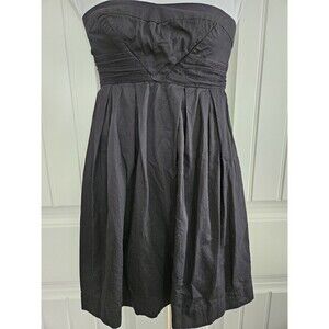 Vintage Delias Black Strapless Mini Dress 100% cotton  Junior Size 1